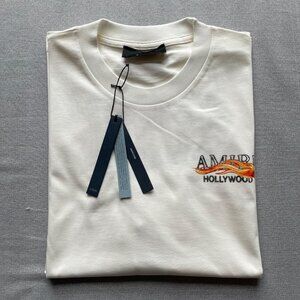 Amri Men's New Casual Cotton T-shirt Large Size